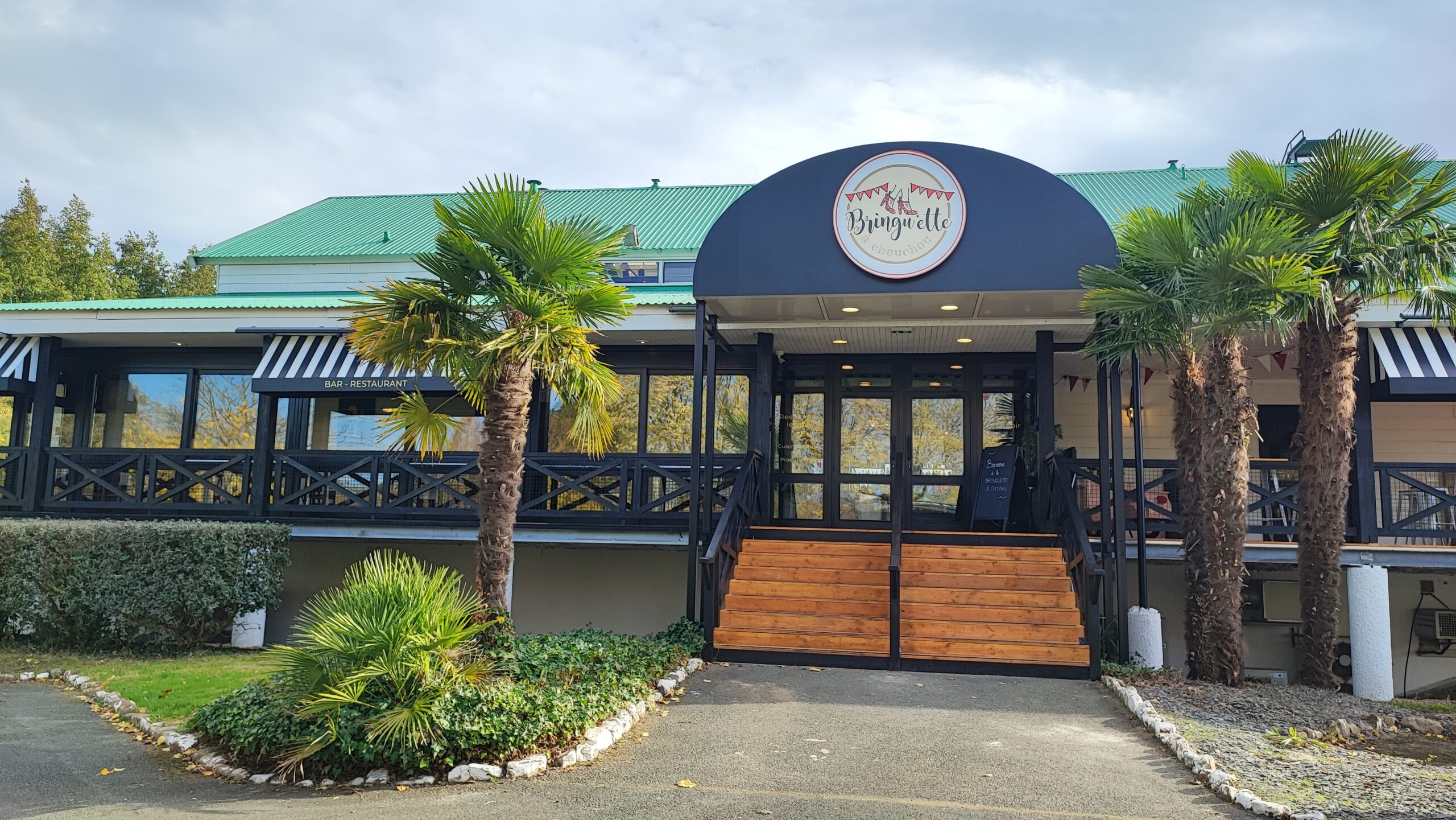 Entrée du bar-restaurant La Bringu'ette à Chouchou, Angers-Beaucouzé